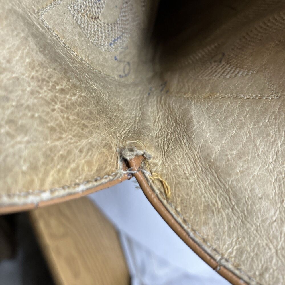 Vintage 80s Cowtown Lizard Skin Western Leather Cowboy Boots Men’s 8.5 D Brown - Picture 16 of 16